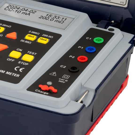 PCE Instruments Mikroohmmeter PCE-MO 2010 Messbereich 0µΩ..200Ω |Teststrom 10 A, 1 A, 100 mA, 10 mA |Auflösung 0,1 µΩ-Beschreibung lesen