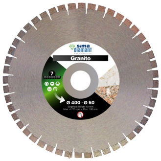 Disco Diamante Taglio Umido Granito 500 mm-Leggi tutto