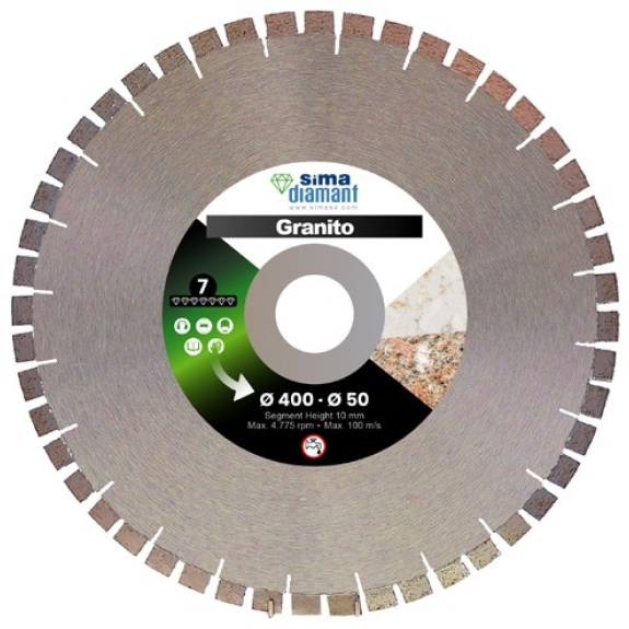 Disque diamant pour coupe humide 500 mm-Lire la description