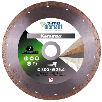 Disque Diamant Coupe Humide Keramax 400 mm-Lire la description