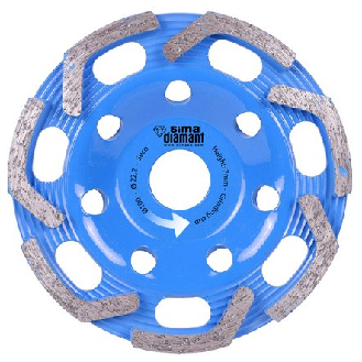 Disque Diamant Coupe à Sec Ponçage Béton et Granit 150 mm-Lire la description