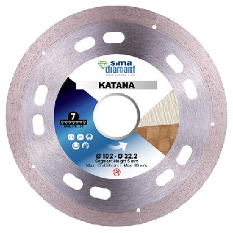Disque Diamant-Premium-Coupe à Sec Katana 102 mm-Lire la description