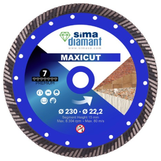 Disque Diamant-Premium-Coupe à Sec Maxicut 230 mm-Lire la description