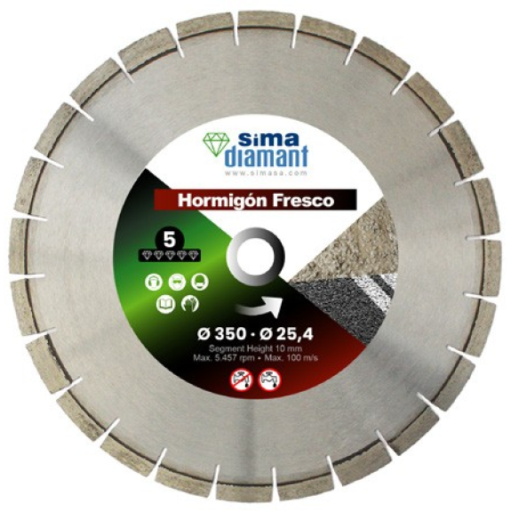 Disco diamante 400 mm per calcestruzzo fresco-Leggi tutto