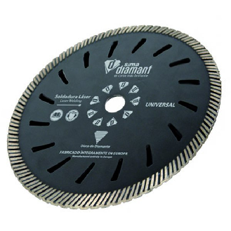 Disque Diamant Coupe à sec/à eau-Turbo Universel 230mm-Lire la description