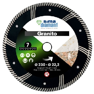 Disque Diamant Coupe à Sec Granit 180 mm-Lire la description