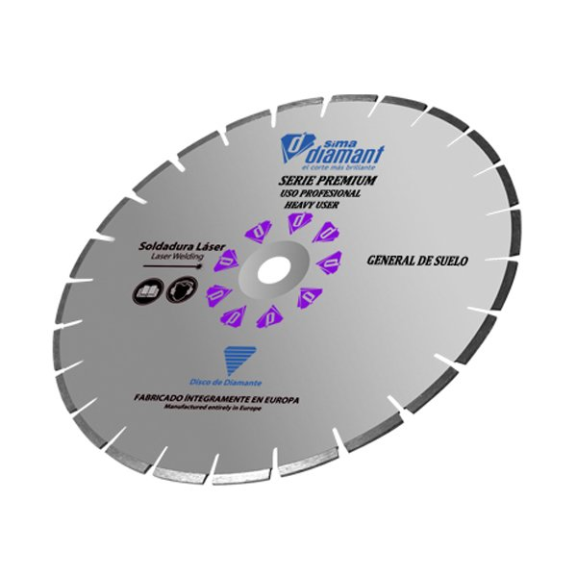 Disque diamant 350 mm pour coupe humide d'asphalte-Lire la description