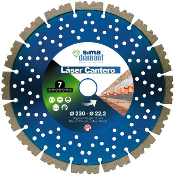 Disque Diamant Coupe à Sec Laser Cantero 125 mm Disque Diamant Coupe à Sec Laser Cantero 125 mm-Lire la description