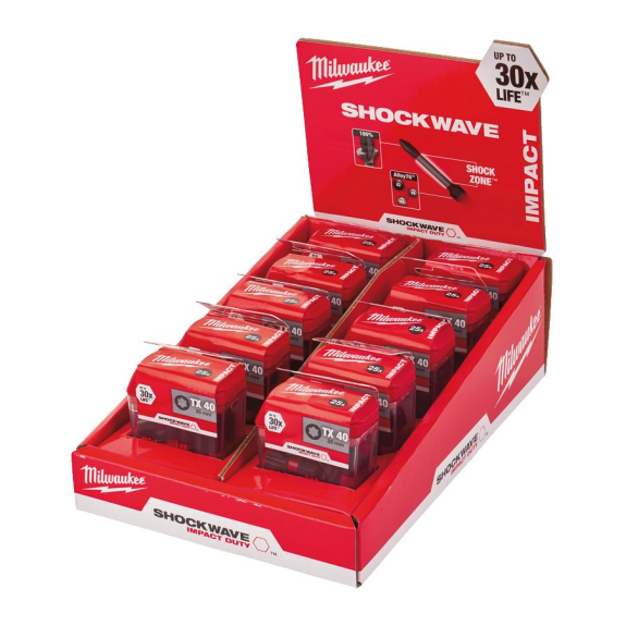 Puntas de impacto Shockwave Impact Duty TX - CD Tic Tac TX40 x 25 mm (25 pcs) - 10 pcs-Leer más