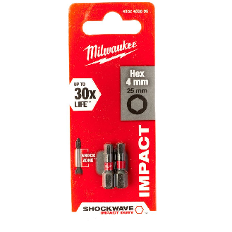 Puntas de impacto Shockwave Impact Duty Hex - Shockwave Hex 4 mm x 25 mm - 2 pcs-Leggi tutto