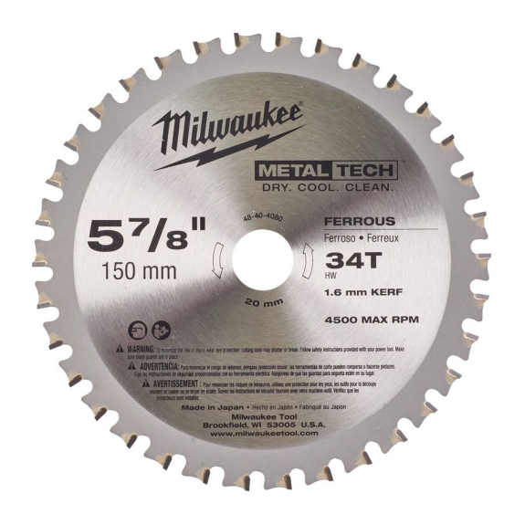 Discos para sierra circular para Metal - F 150 x 20 x 34 - 1 pc-Leer más