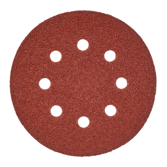 Lijas para lijadora roto-orbital ø  125 mm - 8 agujeros - 125 mm H and L GR 40 - 25 pcs-Leer más