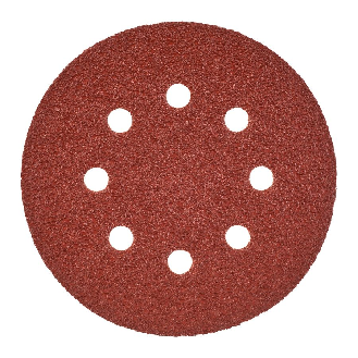 Lijas para lijadora roto-orbital ø  125 mm - 8 agujeros - 125 mm H and L GR 40 - 25 pcs-Leer más