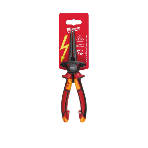 VDE Long Round Nose Pliers 205mm-Leer más