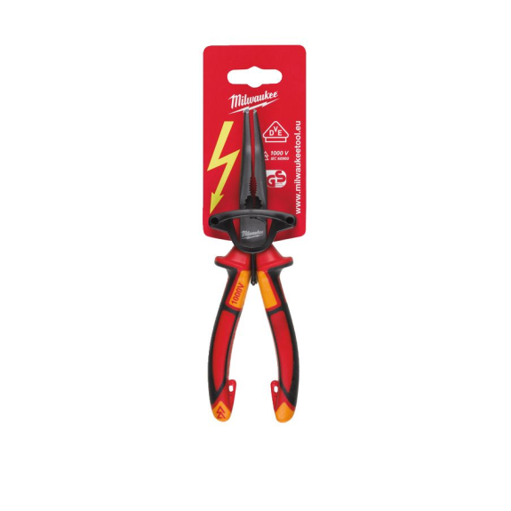 VDE Long 45 deg. Round Nose Pliers 205mm-Leer más