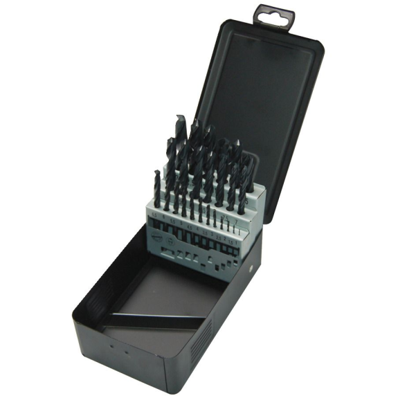 Estuche de brocas para metal HSS estampadas - DIN 338 - HSSR Set - 25 pcs-Leer más