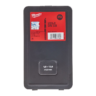 Estuche de brocas para metal HSS estampadas - DIN 338 - HSSR Set - 25 pcs-Leer más