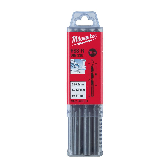 Paquetes de brocas para metal HSS estampadas - DIN 338 - 5 y 10 unidades - HSSR 10.0 x 133 - 10 pcs-Leer más