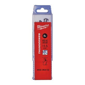 Paquetes de brocas para metal THUNDERWEB - DIN 338 - 5 y 10 unidades - TW 11.5 x 142 - 5 pcs-Leer más