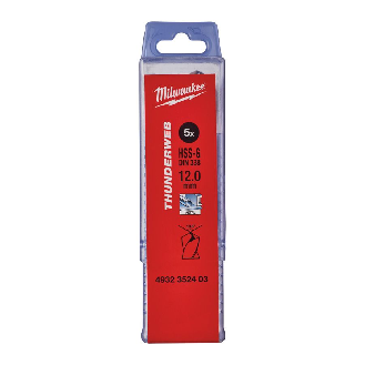Paquetes de brocas para metal THUNDERWEB - DIN 338 - 5 y 10 unidades - TW 12.0 x 151 - 5 pcs-Leer más