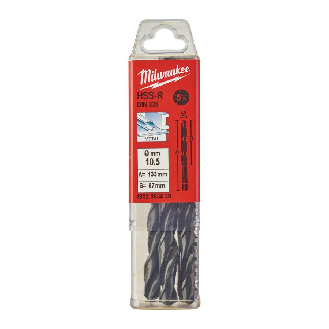 Paquetes de brocas para metal HSS estampadas - DIN 338 - 5 y 10 unidades - HSSR 10.5 x 133 - 5 pcs-Leer más