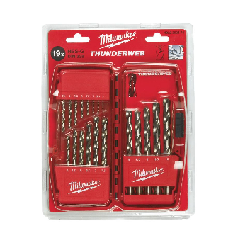 Estuche de brocas para metal THUNDERWEB - DIN 338 - TW Set (DIN 338) - 19 pcs-Leer más