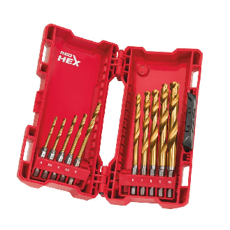 Brocas para metal Shockwave RED HEX HSS-G Tin - Shockwave HSS-G TiN Red Hex 12 mm - 1 pc-Leer más