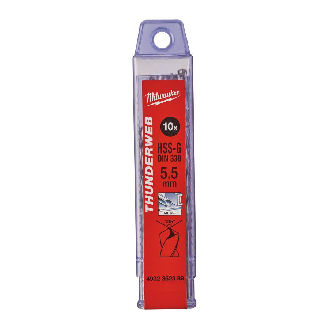 Paquetes de brocas para metal THUNDERWEB - DIN 338 - 5 y 10 unidades - TW 5.5 x 93 - 10 pcs-Leer más