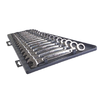 Juego de llaves con carraca MAX BITE - 15 pc Maxbite Ratchet Metric Combination Spanner Set - 1 pc-Beschreibung lesen