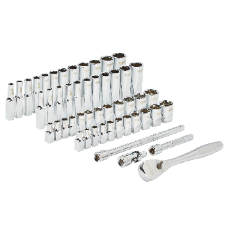 Juegos de vasos y carracas - 1/4 50 pc Drive Ratchet.+ Socket Set SAE + Metric-Lire la description