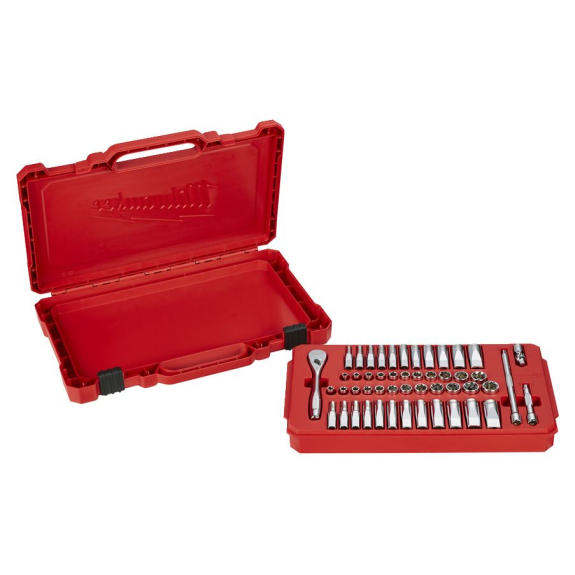 Juegos de vasos y carracas - 1/4 50 pc Drive Ratchet.+ Socket Set SAE + Metric-Leer más