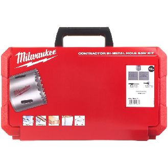 Juegos de coronas bimetálicas Contractor - Contractor Holesaw Set - 10pc-Leer más