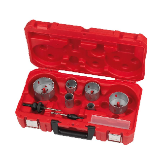 Juegos de coronas bimetálicas Contractor - Contractor Holesaw Set - 10pc-Leer más