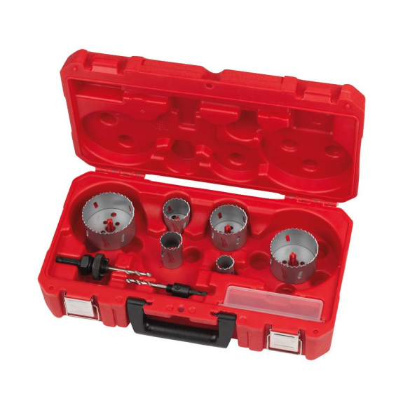 Juegos de coronas bimetálicas Contractor - Contractor Holesaw Set - 10pc-Leer más
