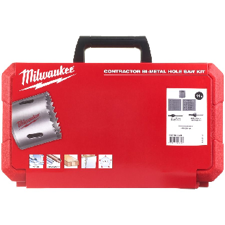 Juegos de coronas bimetálicas Contractor - Contractor Holesaw Set - 14pc-Leer más