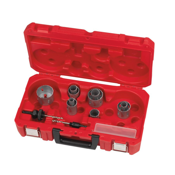 Juegos de coronas bimetálicas Contractor - Contractor Holesaw Set - 14pc-Leer más