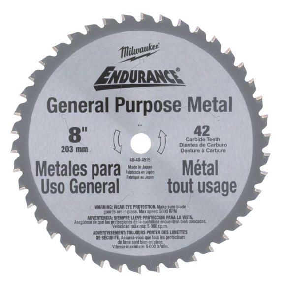 Discos para sierra circular para Metal - F 203 x 15,87 x 42 - 1 pc-Leer más