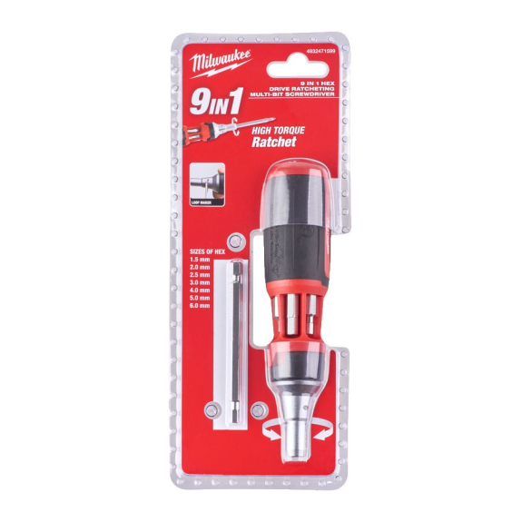 Multipuntas con carraca 9 en 1 - 9 in 1 Ratchet Multibit Driver-Hex 1PC-Leer más