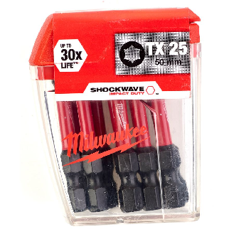 Puntas de impacto Shockwave Impact Duty TX - CD Tic Tac TX25 x 50 mm (10 pcs) - 10 pcs-Leer más