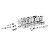 Juegos de vasos y carracas - 3/8 Drive 56 pc Ratchet + Socket Set SAE + Metric