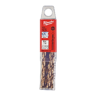 Paquetes de brocas para metal HSS-Co - DIN 338 - 5 y 10 unidades - HSSGC 7.0 x 109 - 5 pcs-Leer más