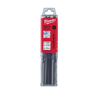 Paquetes de brocas para metal HSS estampadas - DIN 338 - 5 y 10 unidades - HSSR 13.0 x 151 - 5 pcs-Leer más