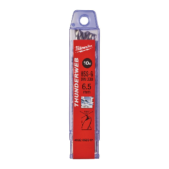 Paquetes de brocas para metal THUNDERWEB - DIN 338 - 5 y 10 unidades - TW 6.5 x 101 - 10 pcs-Leer más