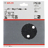 Schleifblatt F355, 150 mm, 100, 6 Löcher, Klett, 5er-Pack