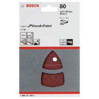 Schleifblatt C430, 10-teilig, 102 x 62, 93 mm, 80, 11 Löcher-Beschreibung lesen