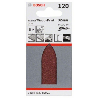 Schleifblatt C430, 32 mm, 120, ungelocht, 5er-Pack-Beschreibung lesen