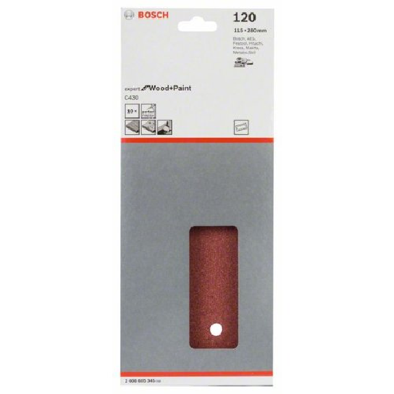 Schleifblatt C430, 115 x 280 mm, 120, 14 Löcher, 10er-Pack Schleifblatt C430, 115 x 280 mm, 120, 14 Löcher, 10er-Pack-Beschreibung lesen