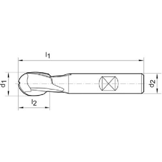 Radiusfräser DIN 327 K N HSSCo8 14,00mm TiAlN-Beschreibung lesen