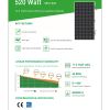 Panel solar flexible 520W para cercas, fachadas y techos