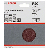 Schleifblatt Papier F460, 125 mm, 40, ungelocht, gespannt, 5er-Pack